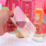 Red Wine Cup Liquid Transparent Case For Apple iPhone