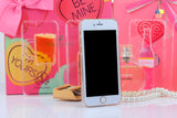 Red Wine Cup Liquid Transparent Case For Apple iPhone