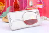 Red Wine Cup Liquid Transparent Case For Apple iPhone